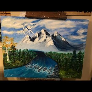 Hand Painted by me. Colorado Rockies Original